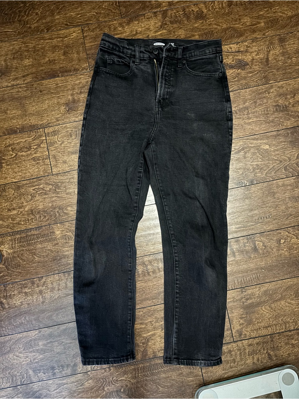 Old Navy Black the sky-hi straight extra high rise jeans secret slim pockets
